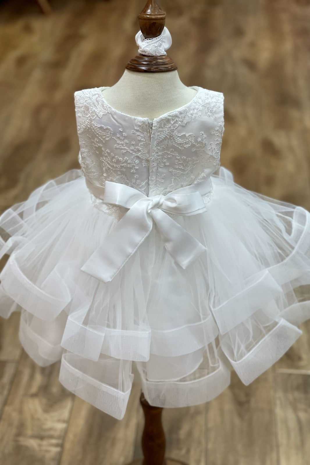 Sleeveless Double-Layer Skirt Baby Dress Elegant & Playful Look