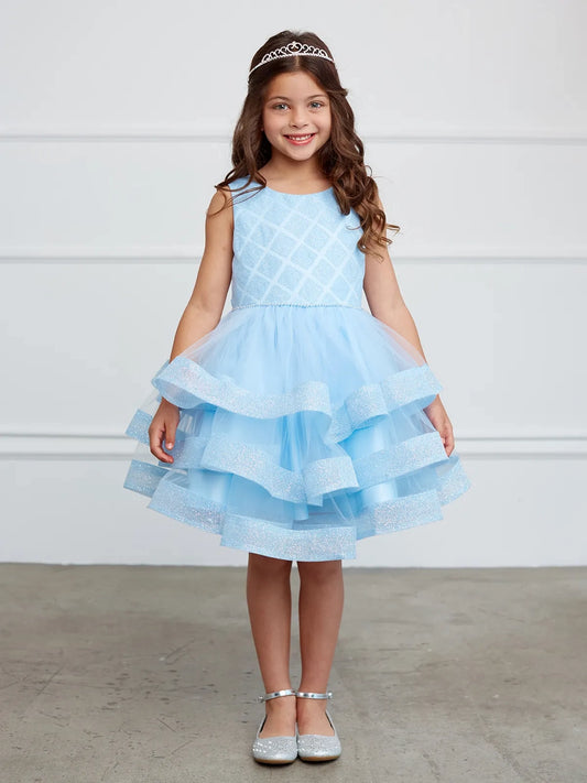 Sparkle princess layered tulle dress