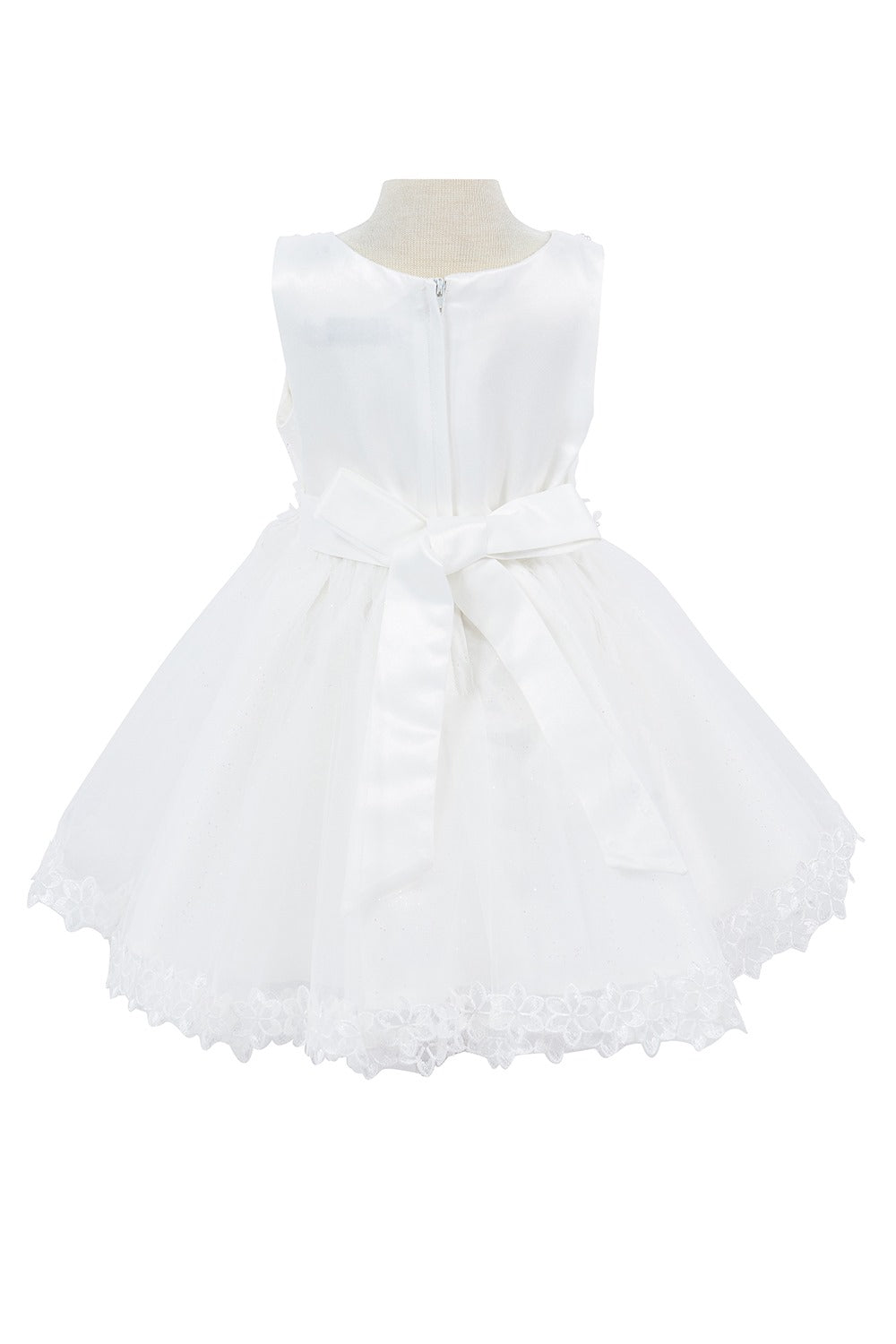 3D Floral Soft Tulle Toddler Girl Dress – A Delicate Fairytale Look