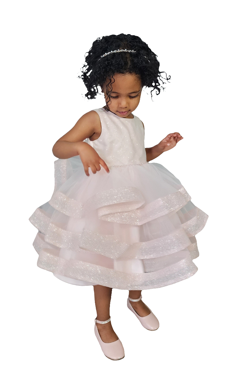 Sparkle princess layered tulle dress