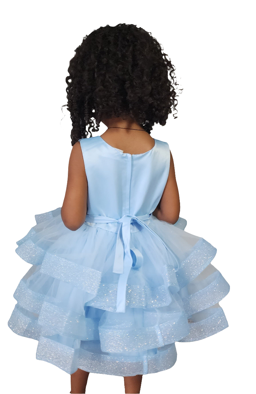 Sparkle princess layered tulle dress