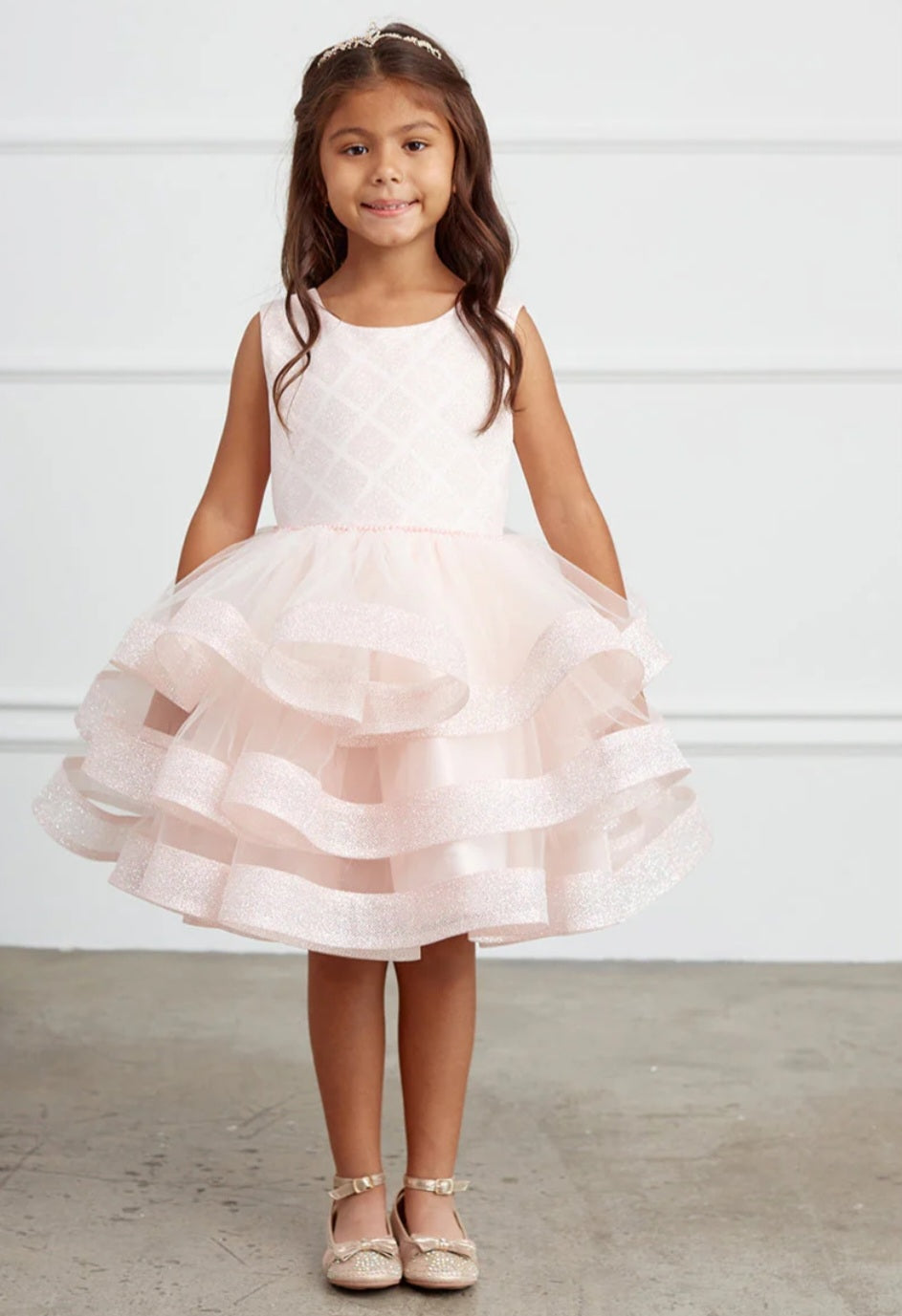 Sparkle princess layered tulle dress