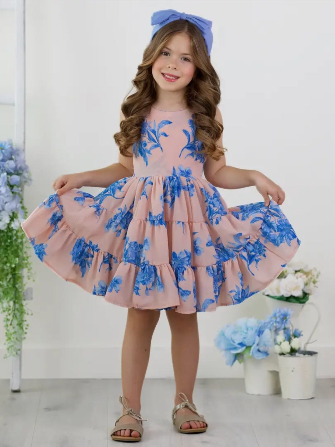 Sweet & Stylish Floral Twirl Dress – Unique  casual spring summer dress